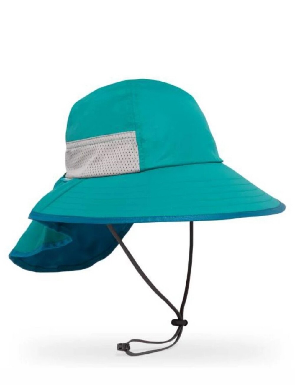 Sunday Afternoon Teal Wide-Brim Sun Hat with Neck Flap Kids Sz Large (5-12 Yrs)